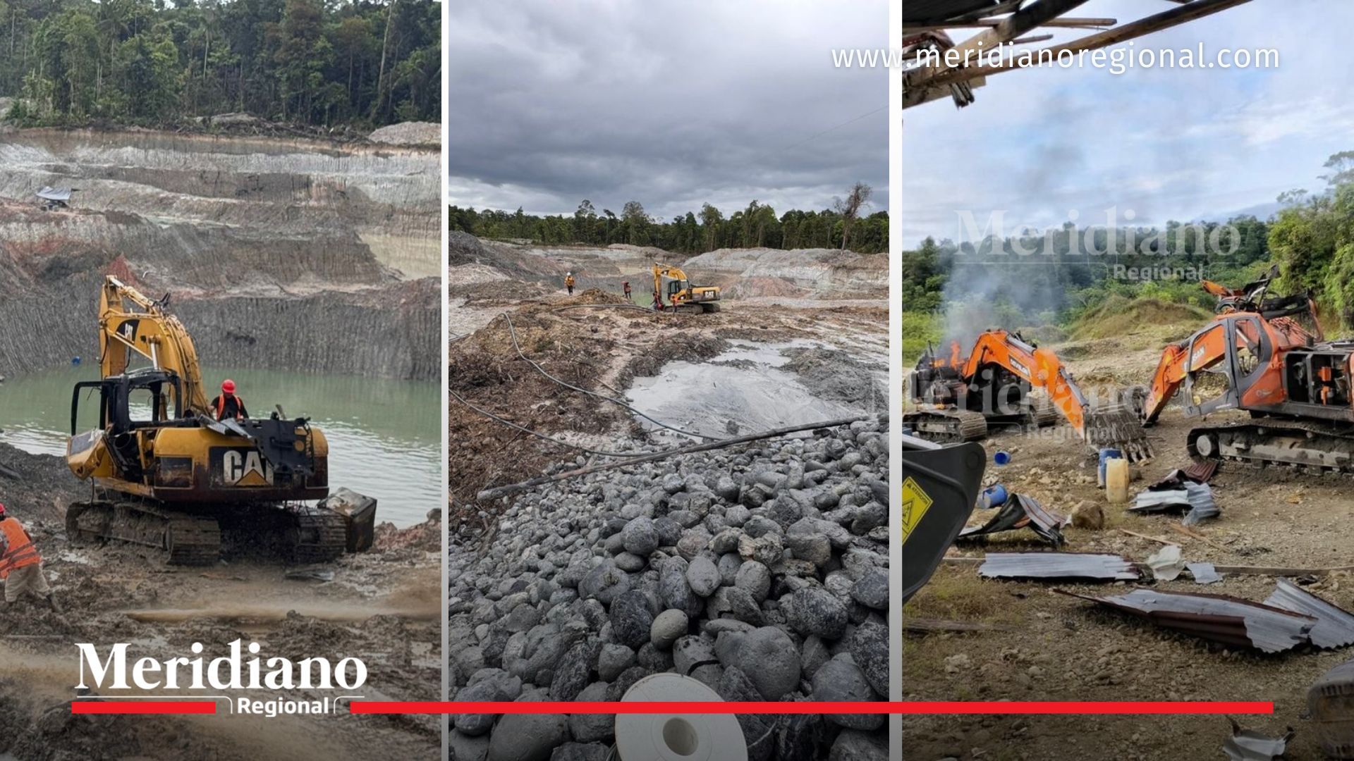 operativo contra minería ilegal en chocó con excavadoras destruidas por el ejército nacional