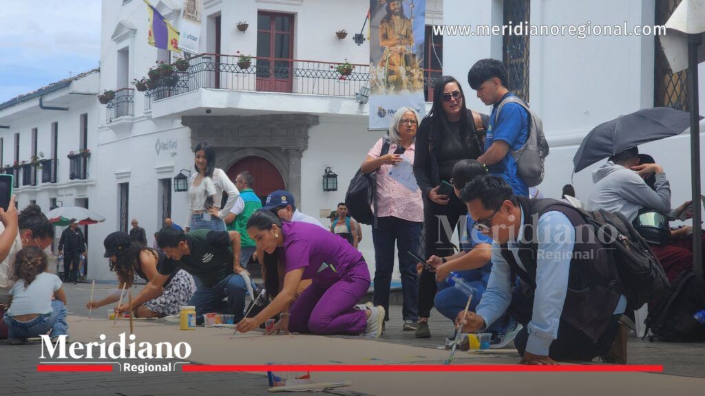 Día de las Víctimas en Popayán: acto de memoria en el parque Caldas - Meridiano Regional Ciudadanos participan en actividad artística durante el Día de las Víctimas en Popayán en el parque Caldas como acto de memoria y reconciliación