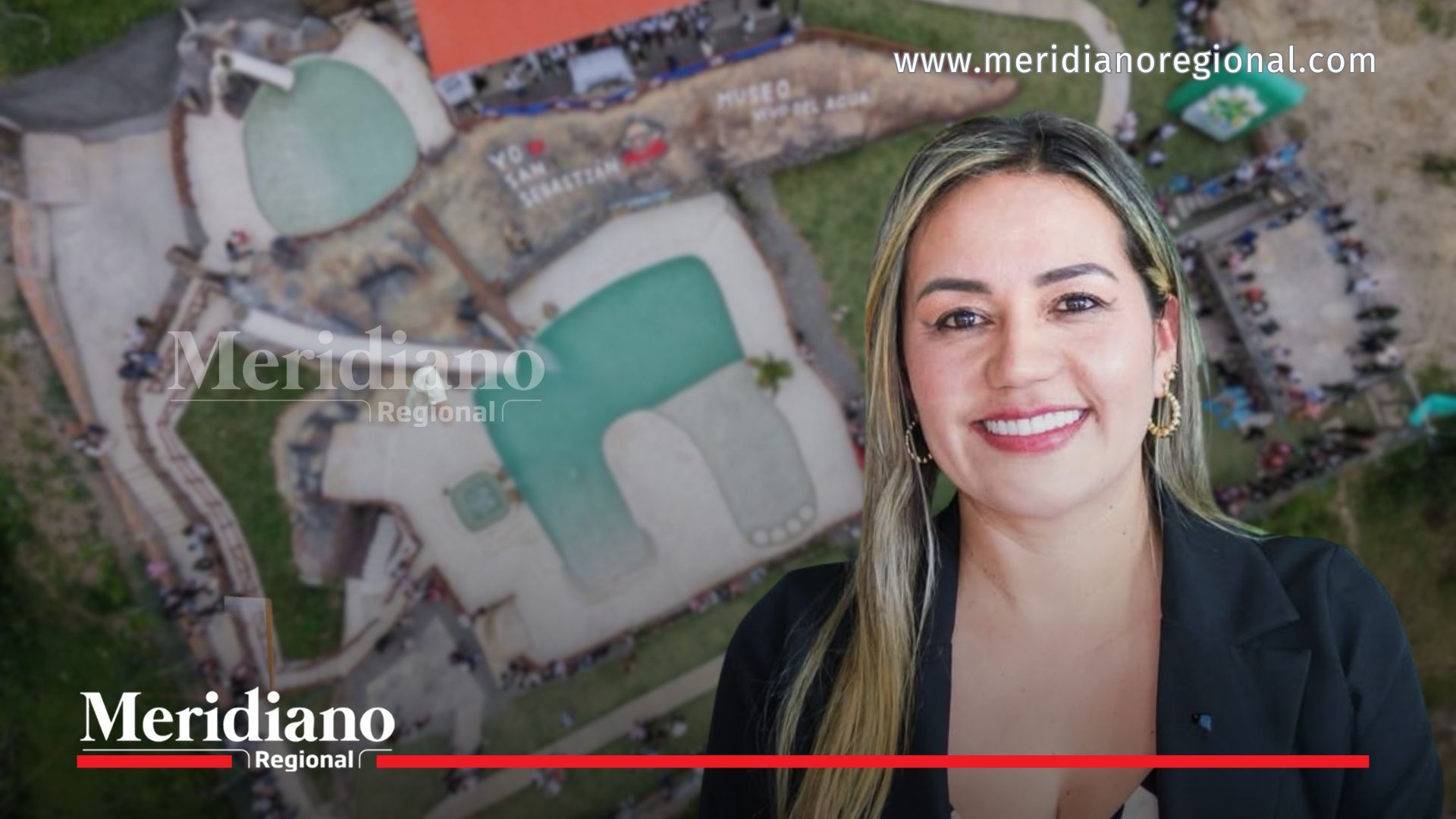 La alcaldesa Pahola Elena Ordóñez Cerón en contexto del Museo Vivo del Agua en San Sebastián, Cauca, proyecto que hoy genera debate por su uso.