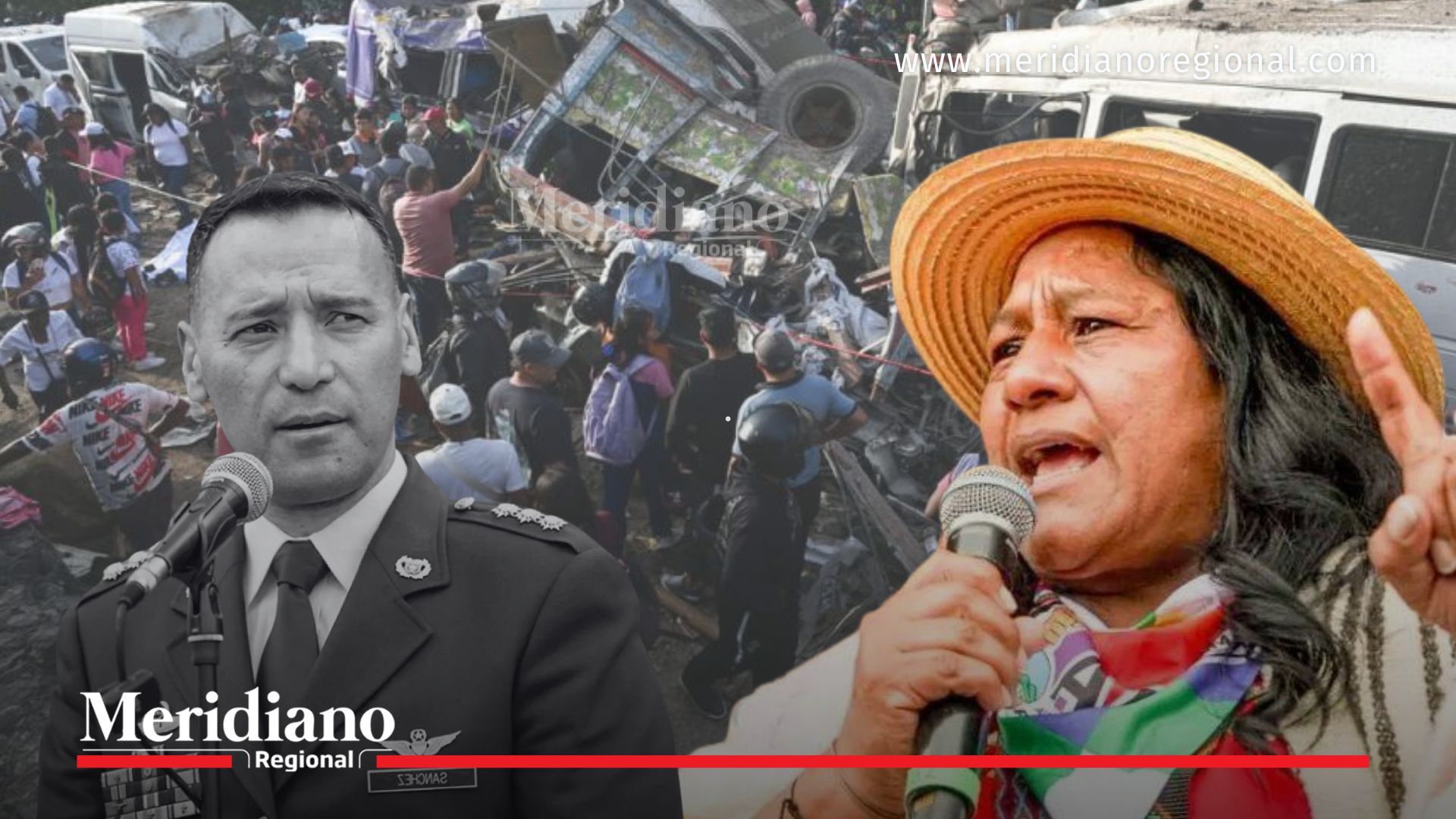 Aida Quilcué cuestionó la inteligencia militar tras los atentados en Cauca y Valle del Cauca; en la imagen también aparece el ministro de Defensa, Pedro Sánchez.