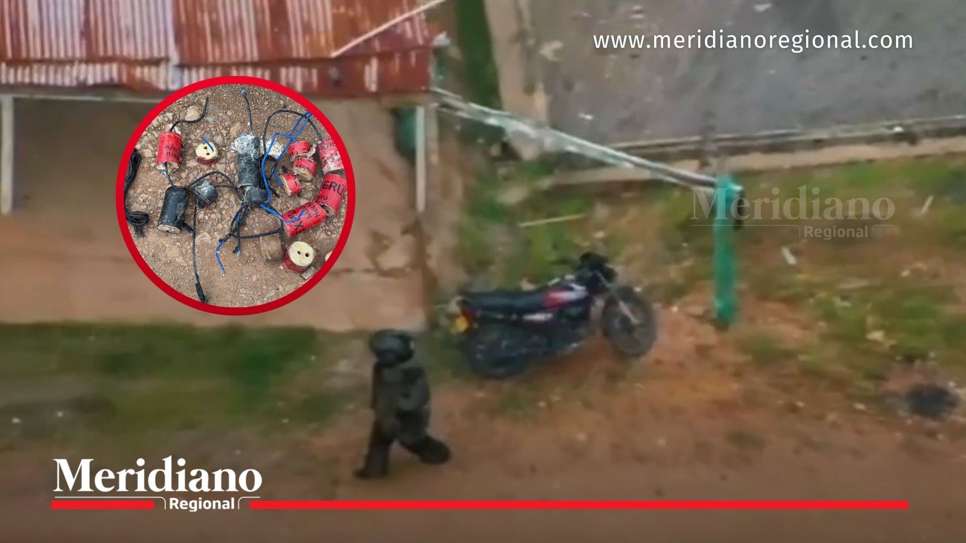 Motobomba desactivada en El Plateado Cauca con explosivos en motocicleta