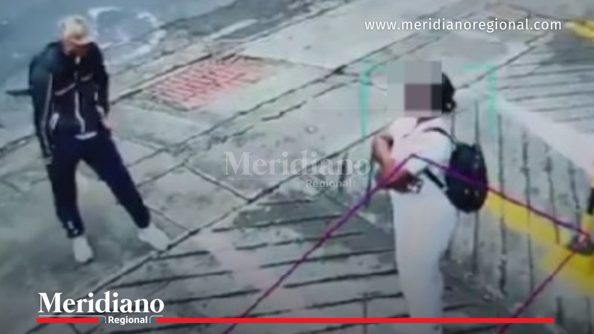 Captura de pantalla de presunto intento de hurto en el norte de Cali