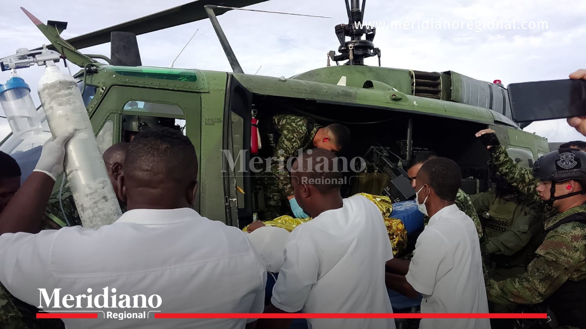 Mina en Nariño: evacuación de niños