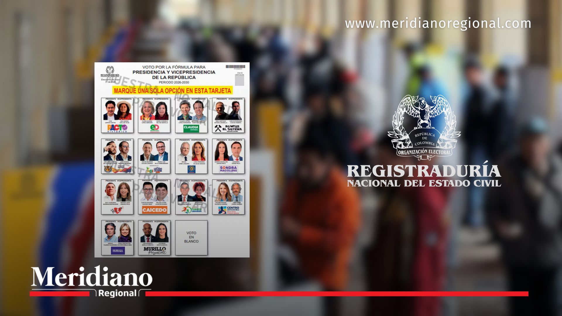 Ciudadanos consultan información sobre las elecciones presidenciales y puestos de votación en Colombia para la jornada electoral del 31 de mayo.