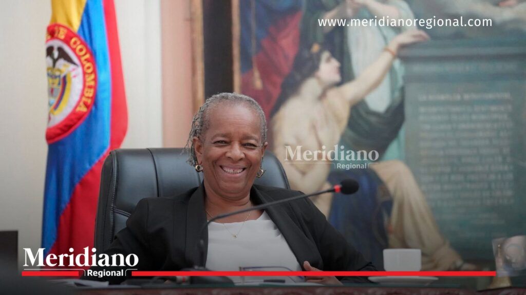Sor Inés Larrahondo Carabalí, secretaria de Educación y Cultura del Cauca, durante la presentación del informe de avances de la educación en el Cauca ante la Asamblea Departamental.