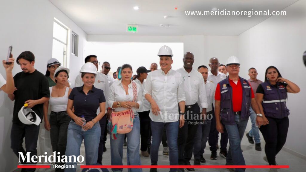 Hospital Quilichao durante el recorrido del gobernador Jorge Octavio Guzmán y la secretaria de Salud por las nuevas instalaciones hospitalarias.