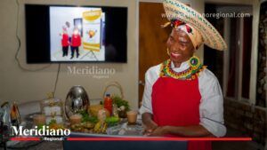 Portadora de tradición del Cauca presenta una muestra gastronómica durante la preselección curatorial para el Festival Petronio Álvarez organizada con la Secretaría de Educación y Cultura del Cauca.