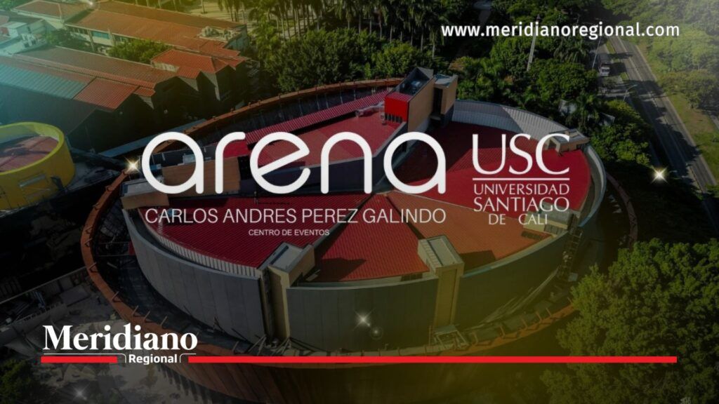 Arena USC, escenario propuesto para la posesión presidencial en Cali. - Meridiano Regional Vista aérea de la Arena USC de la Universidad Santiago de Cali, escenario propuesto para la posesión presidencial de Abelardo de la Espriella.