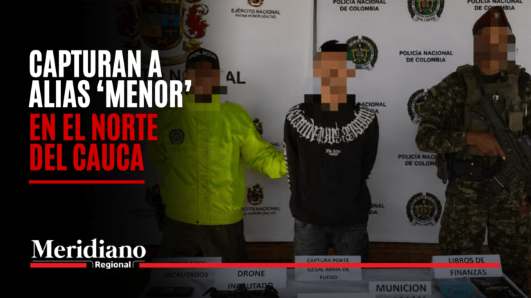 Captura de alias "Menor" en Miranda, Cauca, durante un operativo del Ejército y la Policía contra la estructura Dagoberto Ramos de las disidencias de las Farc.