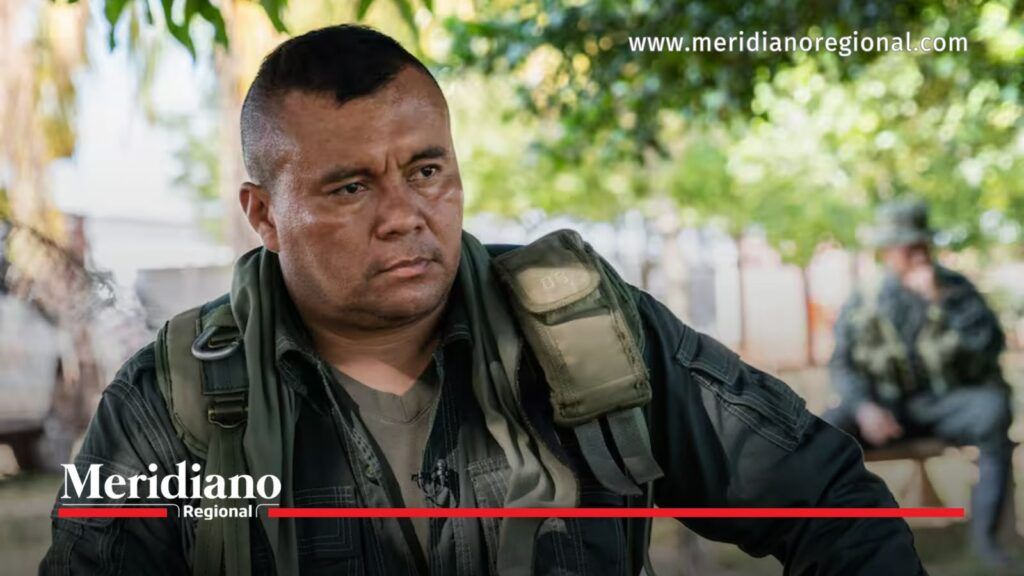 Alias Calarcá, líder del Estado Mayor de los Bloques y Frentes, durante una entrevista, tras la decisión del Gobierno de retirar a ocho voceros de la mesa de diálogo.