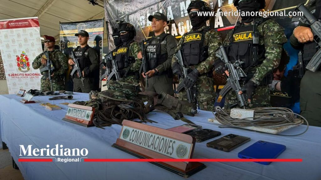 Operación militar en Caquetá y material incautado a la estructura Teófilo Forero Castro.