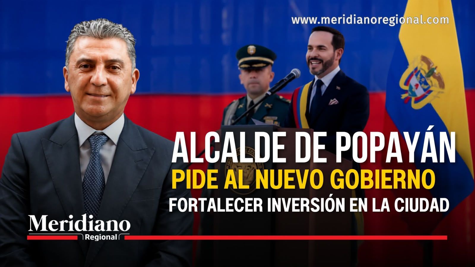 Juan Carlos Muñoz Bravo pide al nuevo Gobierno fortalecer la inversión en la ciudad.