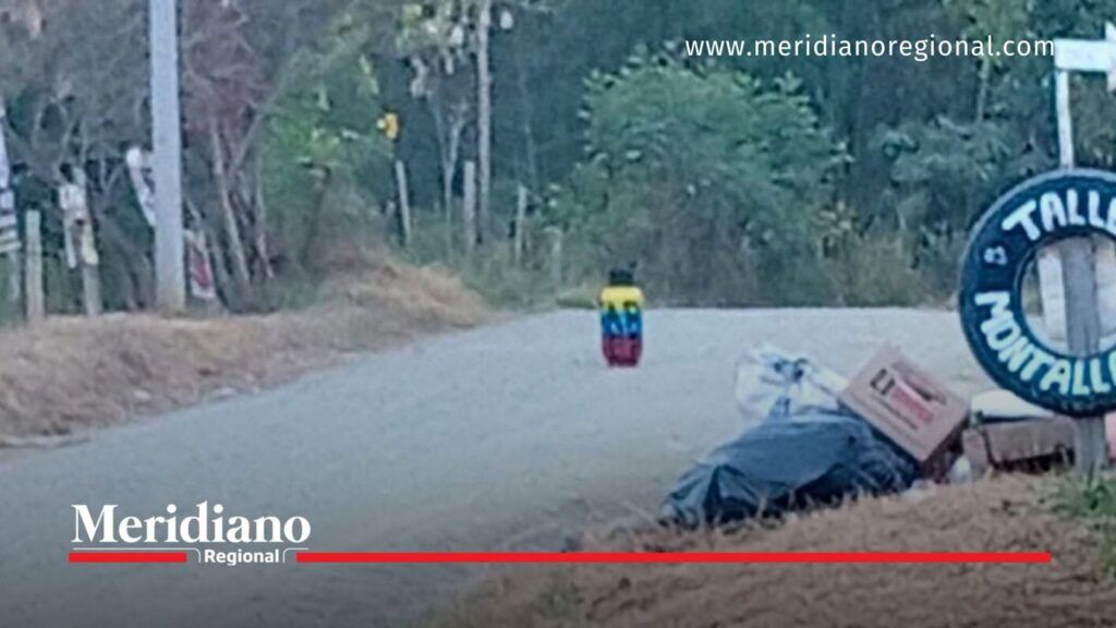 Cilindro reportado en zona rural de Algeciras - Meridiano Regional Cilindro sobre la vía hacia El Paraíso en Algeciras, Huila.