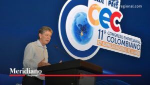 Bruce Mac Master en el Congreso Empresarial Colombiano 2026 - Meridiano Regional Bruce Mac Master durante el Congreso Empresarial Colombiano 2026 en Cartagena.
