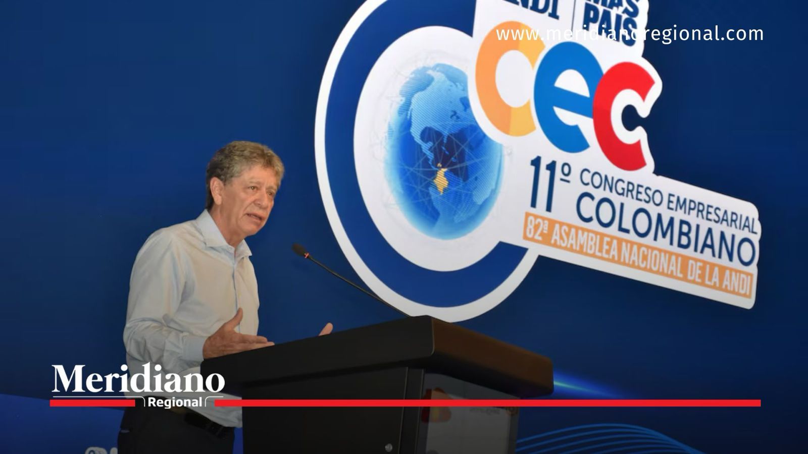 Bruce Mac Master durante el Congreso Empresarial Colombiano 2026 en Cartagena.