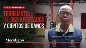 Terremoto en Cauca: 11.963 personas afectadas - Meridiano Regional Wiesner Cortés Mina presenta balance de 11.963 afectados por el terremoto en Cauca.