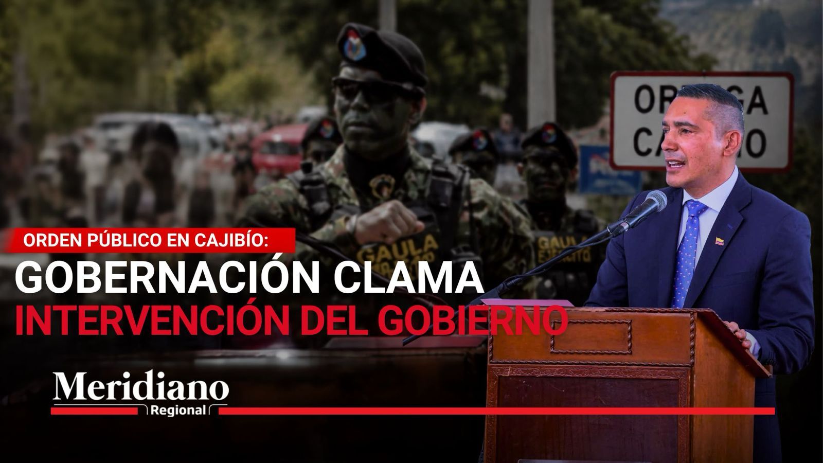 Orden público en Cajibío: Gobernación del Cauca pide intervención del Gobierno Nacional ante situación en Ortega.