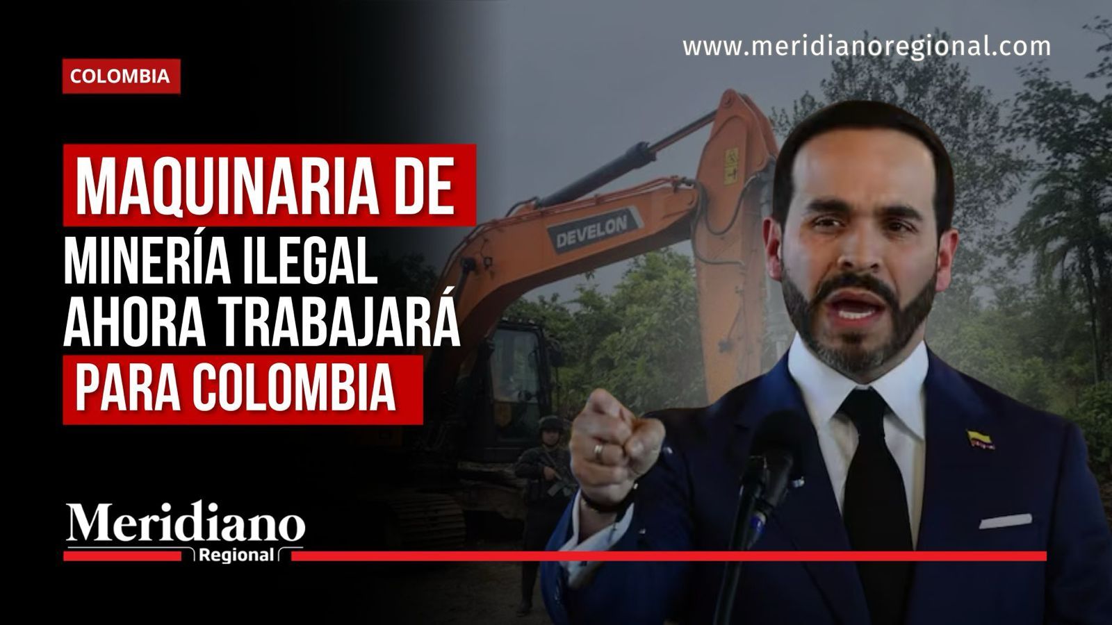 Excavadoras incautadas serán utilizadas para apoyar la reconstrucción de Chocó.