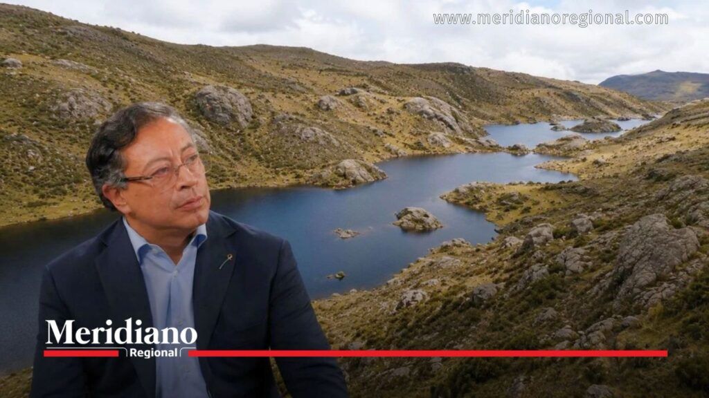 Gustavo Petro junto al páramo de Santurbán, caso incluido entre los señalamientos del Libro de la Verdad.