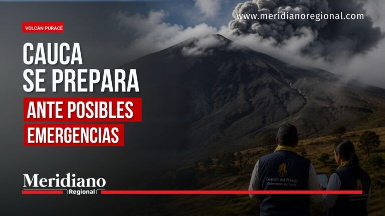 Cauca se prepara ante posibles emergencias por el volcán Puracé.
