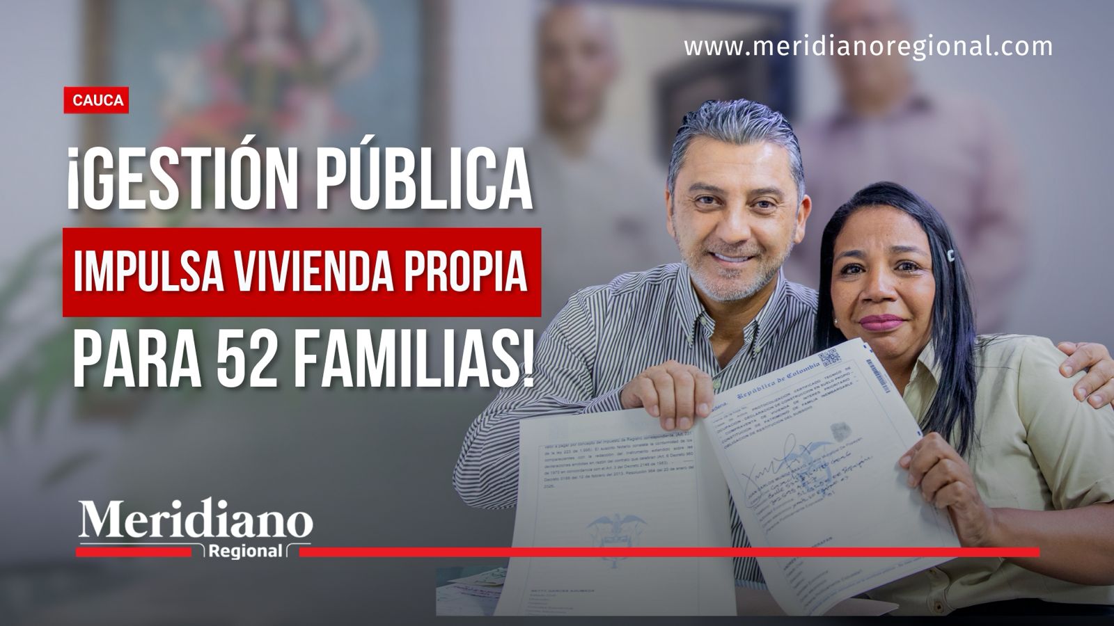Portal de las Ferias inicia escrituración para 52 familias de Popayán.