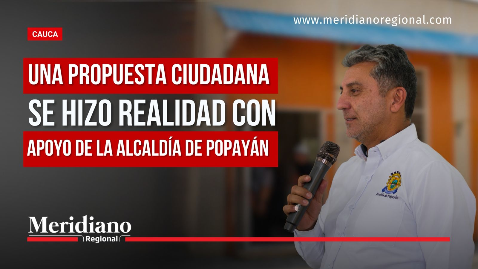 Presupuesto Participativo en Popayán permitió hacer realidad una propuesta ciudadana con apoyo de la Alcaldía.