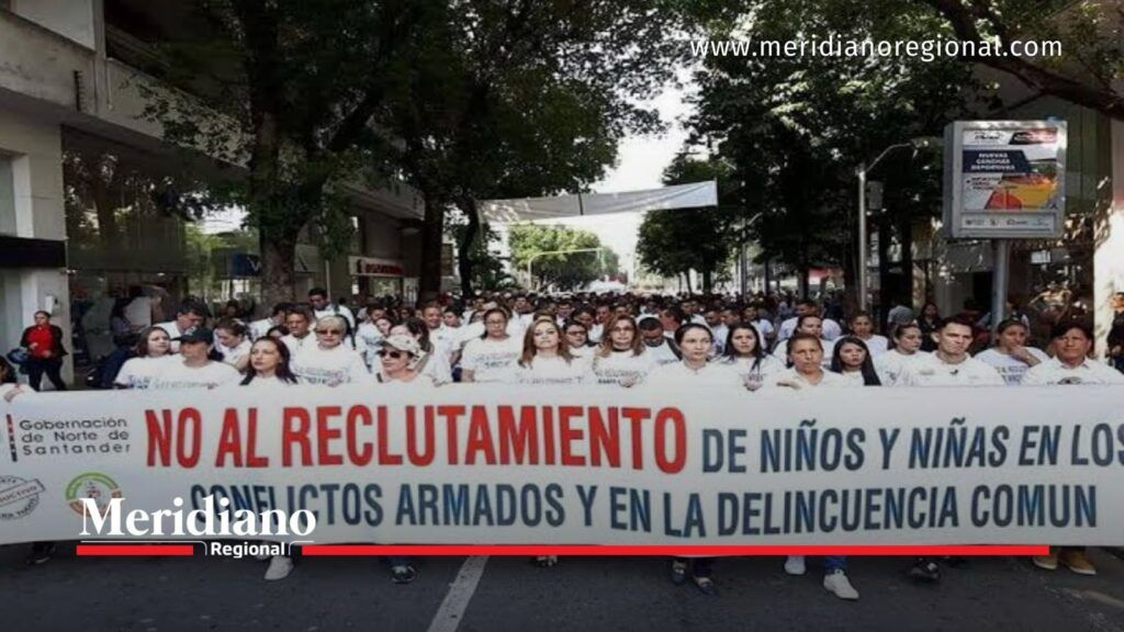 Marcha contra el reclutamiento de niños y niñas - Meridiano Regional Marcha ciudadana contra el reclutamiento de niños y niñas por grupos armados en Colombia.