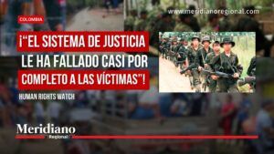 Portada de Human Rights Watch sobre fallas del sistema de justicia frente al reclutamiento infantil.