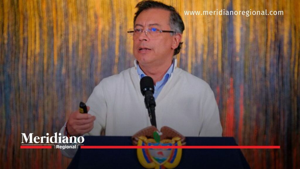 Gustavo Petro durante intervención pública - Meridiano Regional Gustavo Petro durante intervención pública