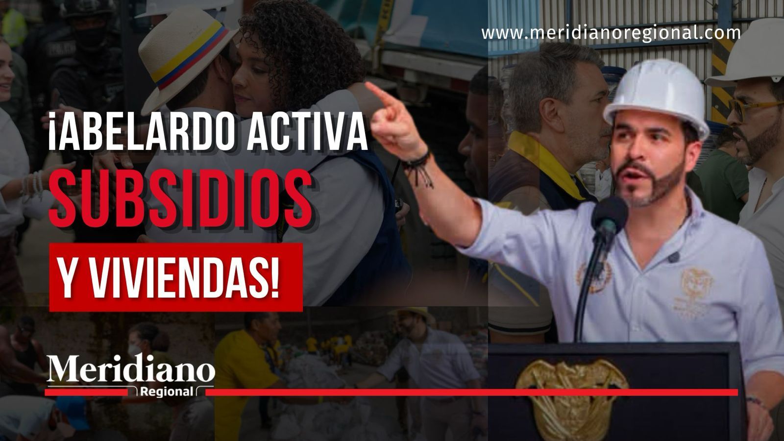 Abelardo y jornada de reconstrucción con subsidios, viviendas y entrega de materiales en Chocó y Buenaventura.