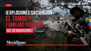 Explosiones y ataque con drones en El Tambo obligan a familias a resguardarse.