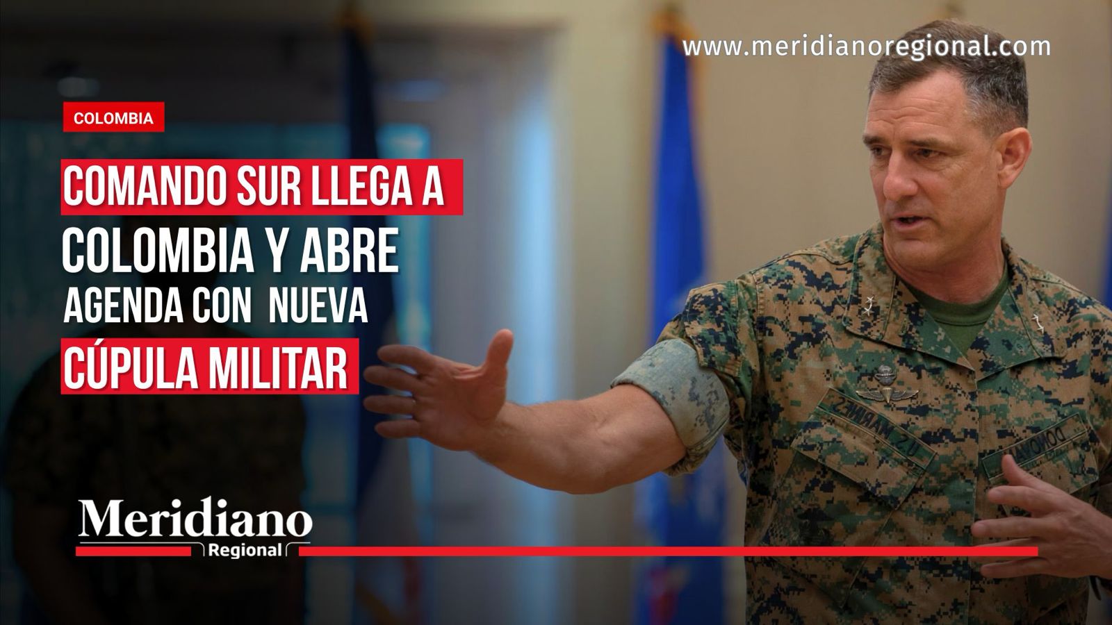 Francis Donovan, comandante del Comando Sur, llega a Colombia para reunirse con la nueva cúpula militar.
