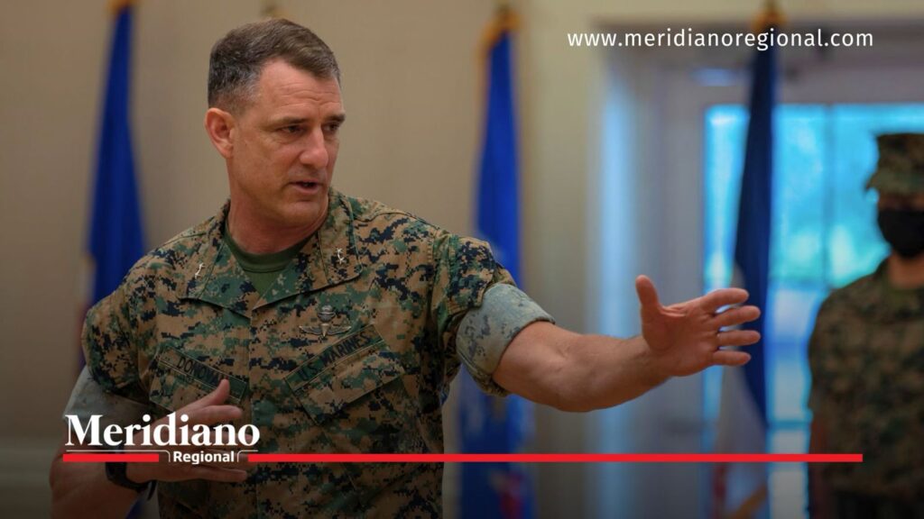 Francis L. Donovan, comandante del Comando Sur de Estados Unidos, durante agenda de trabajo en Colombia.