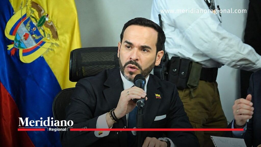 Abelardo de la Espriella durante una intervención sobre seguridad y diálogos con grupos armados en Nariño.
