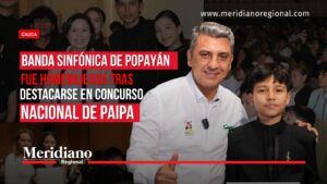 Portada sobre la Banda Sinfónica de Popayán reconocida tras destacarse en el Concurso Nacional de Bandas Musicales de Paipa.