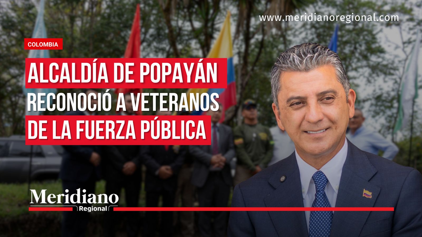 Alcaldía de Popayán reconoció a veteranos de la Fuerza Pública durante jornada conmemorativa del Día del Veterano.