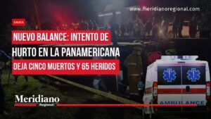Nuevo balance tras volcamiento de bus en la Panamericana - Meridiano Regional Pieza de Meridiano Regional sobre el volcamiento de un bus en la vía Panamericana en Timbío, Cauca, con organismos de emergencia en el lugar.
