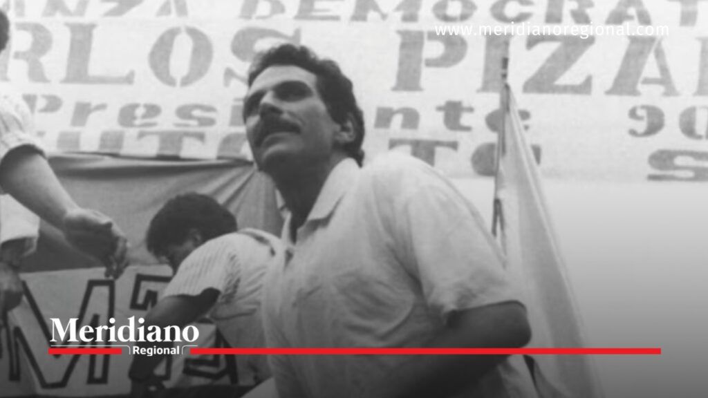 Carlos Pizarro Leongómez durante una intervención pública en una imagen de archivo.