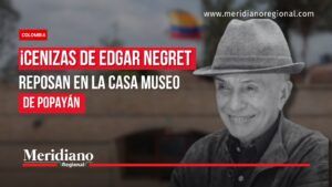Cenizas de Edgar Negret reposan en la Casa Museo de Popayán - Meridiano Regional Imagen de Edgar Negret que anuncia la llegada de sus cenizas a la Casa Museo Negret de Popayán.