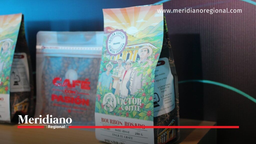 Café de Víctor Alfonso Sarria producido en Piendamó Cauca - Meridiano Regional Empaque de café de Víctor Alfonso Sarria caficultor de Piendamó Cauca