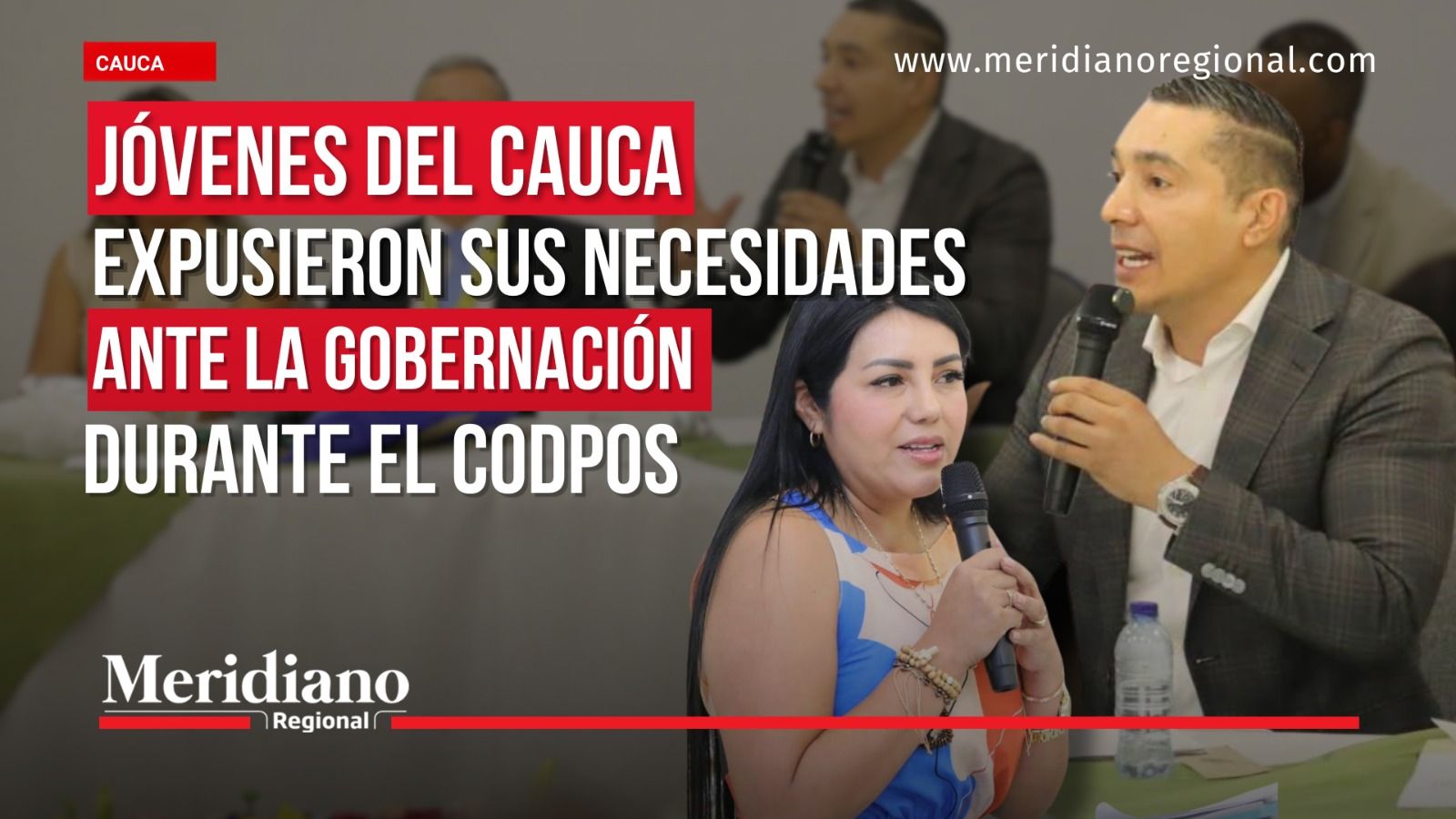 Jóvenes del Cauca expusieron sus necesidades ante la Gobernación durante la tercera sesión del CODPOS de 2026.
