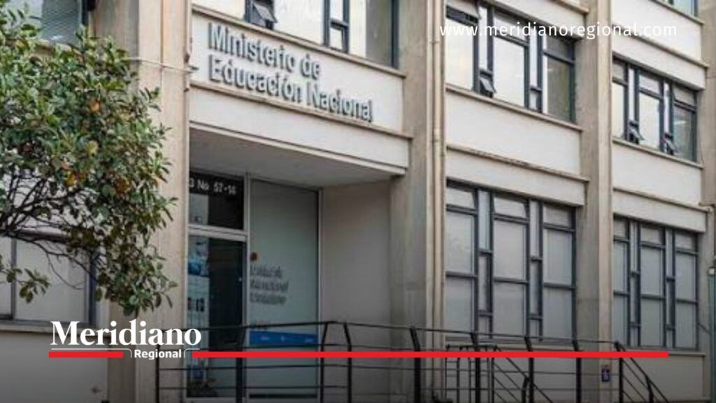 Sede del Ministerio de Educación Nacional de Colombia. - Meridiano Regional Fachada del Ministerio de Educación Nacional de Colombia, con su nombre institucional, ventanas y acceso principal.
