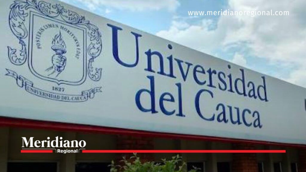 Universidad del Cauca se pronunció sobre cambios administrativos. - Meridiano Regional Fachada de la Universidad del Cauca con su nombre y escudo institucional.