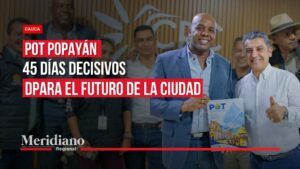 Amarildo Correa y Juan Carlos Muñoz presentan el POT Popayán, que entra en una etapa de revisión ambiental de 45 días hábiles.